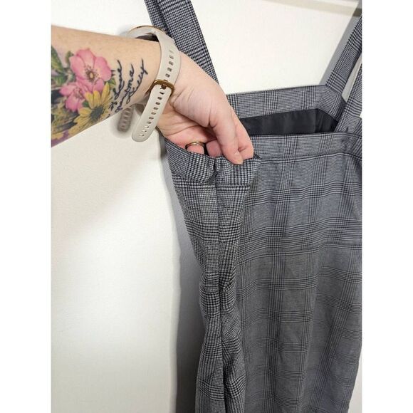 Abercrombie & Fitch Gray Plaid Square Neck Mini Dress - Size S - Picture 6 of 9